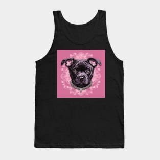 Black Staffy Tank Top